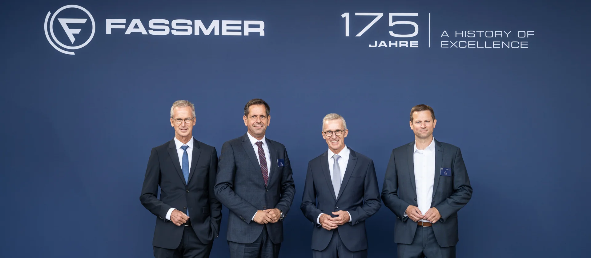 from left to right Holger Fassmer, Olaf Lies, Harald Fassmer, Jan Henkel