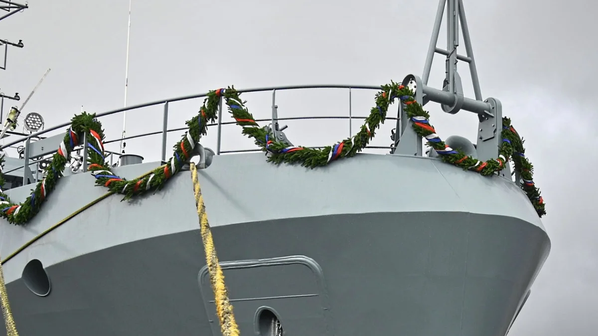 Christening of the survey vessel Stollergrund for the German Navy