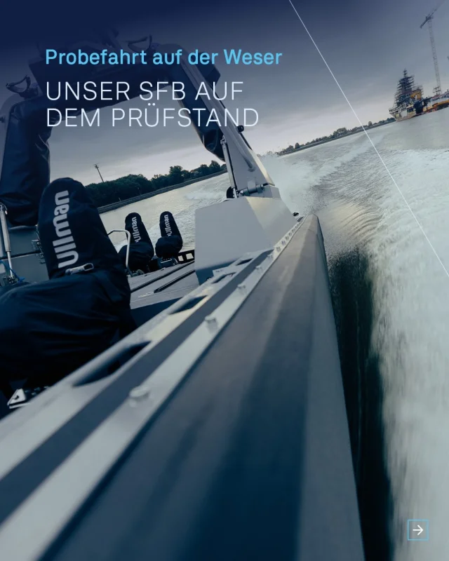 Probefahrt auf der Weser: unser SFB auf dem Prüfstand🌊 Letzte Woche ging’s raus auf die Weser – mit…